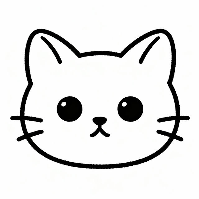 Easy Cat Head Drawings gallery