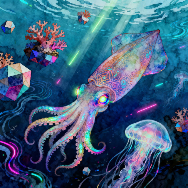 Drawing Squid Art gallery