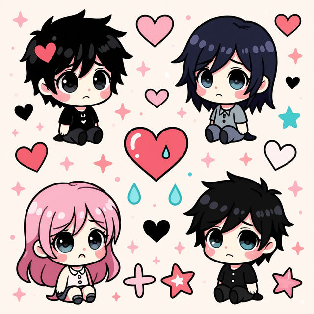 Cute Emo Wallpapers - Made With AI gallery