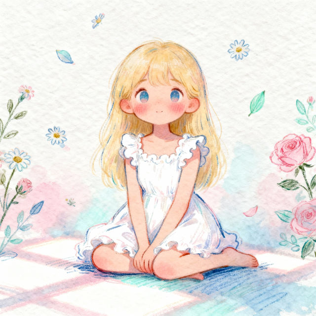 Blonde Girl Drawings gallery