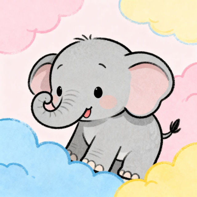 Baby Elephant Drawing Easy gallery