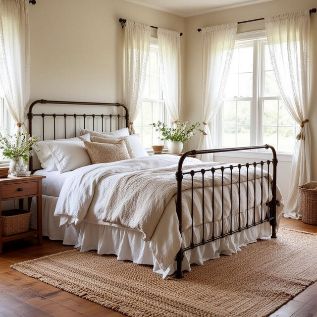 Simple Farmhouse Bedroom Images gallery