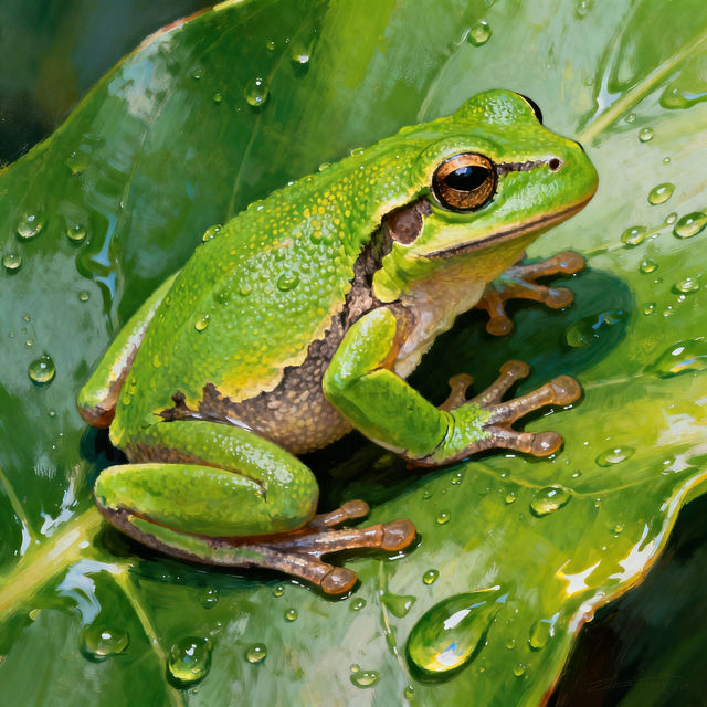 Realistic Frog Drawings gallery