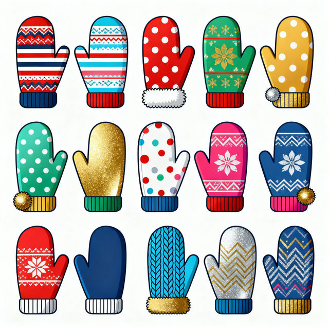 Mitten Clip Art - Made With AI gallery