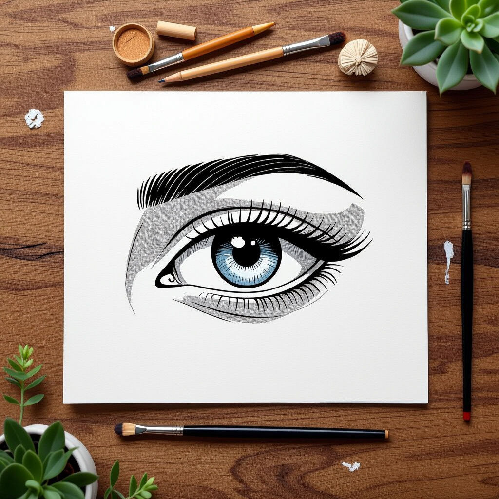 Simple Eye Drawing - Easy Tutorials & Inspiration