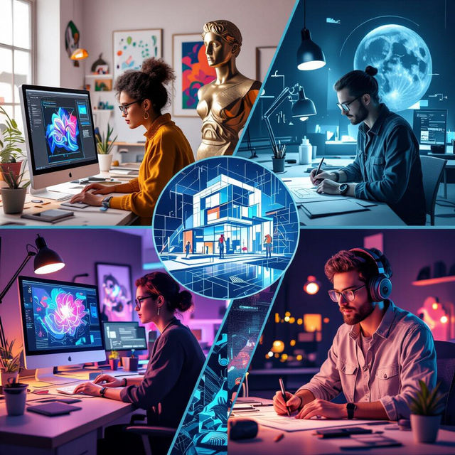 Careers in Art and Design with AI gallery