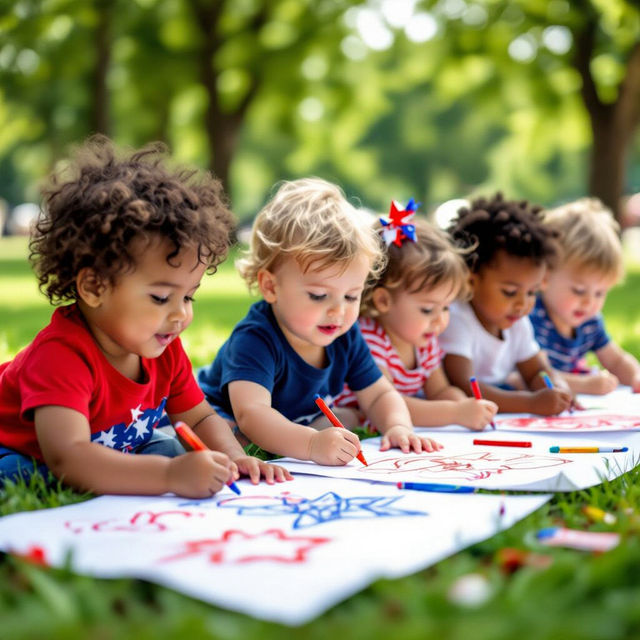 4th of July Art For Toddlers gallery