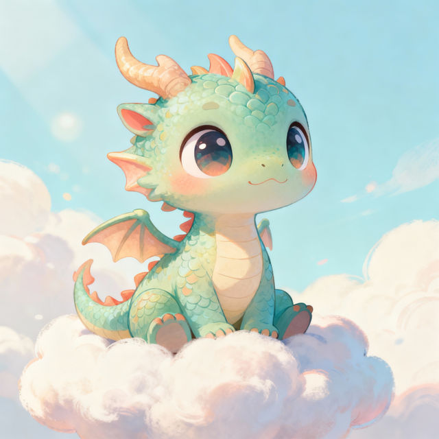 Cute Dragon Drawings - AI Generated Art gallery