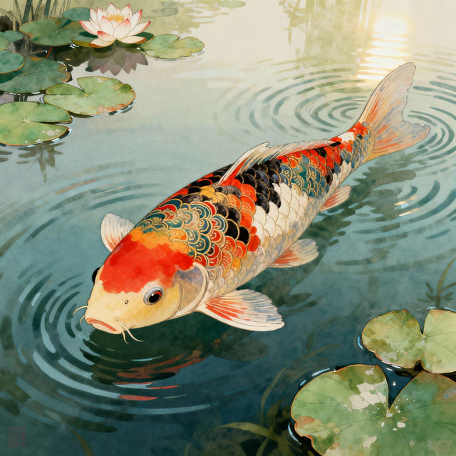 Koi Drawings - Made With AI gallery