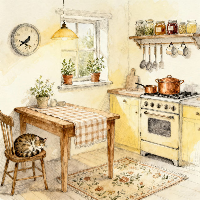 Kitchen Sketch - AI Generated Art gallery