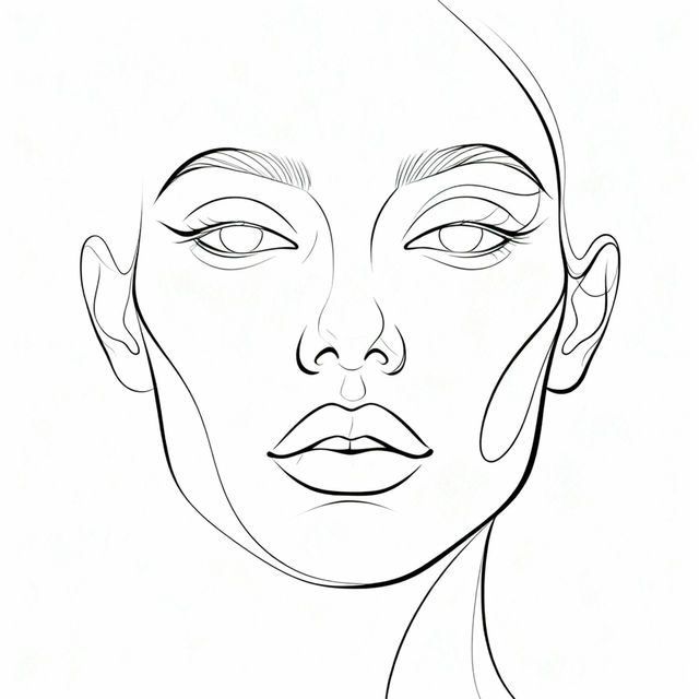 Line Art Face Art gallery