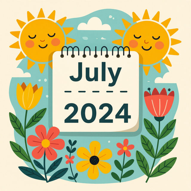 July 2024 Calendar Wallpaper gallery
