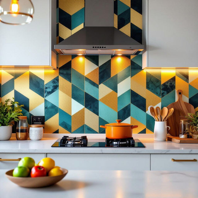 Peel And Stick Wallpaper Backsplash gallery