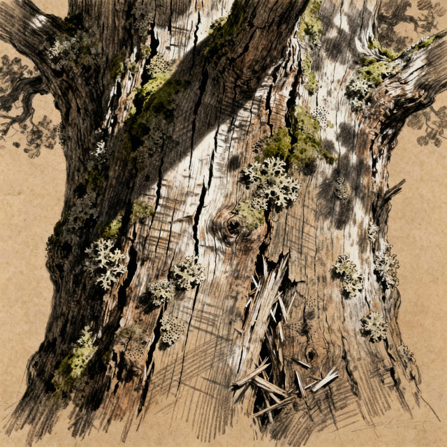 Tree Bark Drawings - AI Generated Art gallery