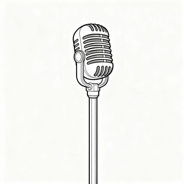 Easy Microphone Drawings gallery