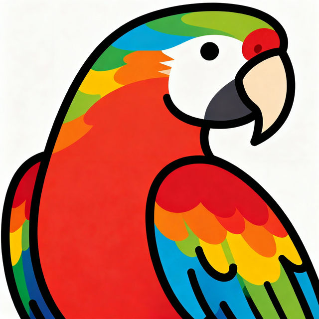 Easy Parrot Drawing gallery