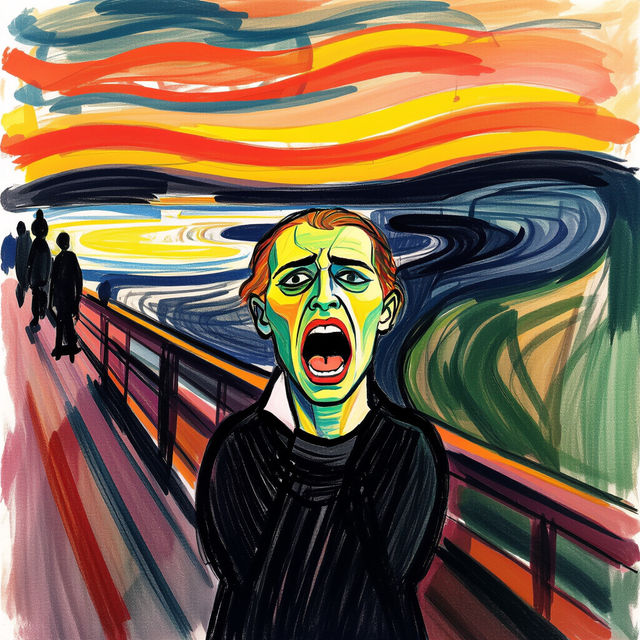 Drawing Scream - AI Art gallery