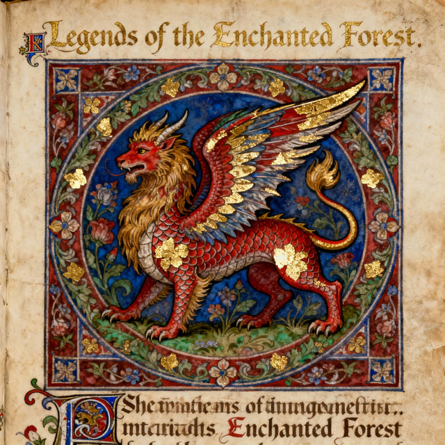 Illuminated Manuscript Art - AI Generated gallery