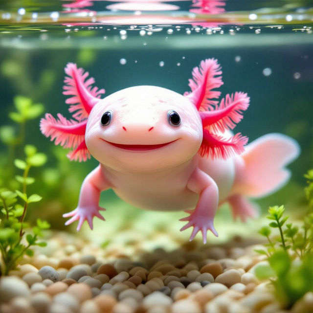 Cute Axolotl Pictures - Made With AI gallery