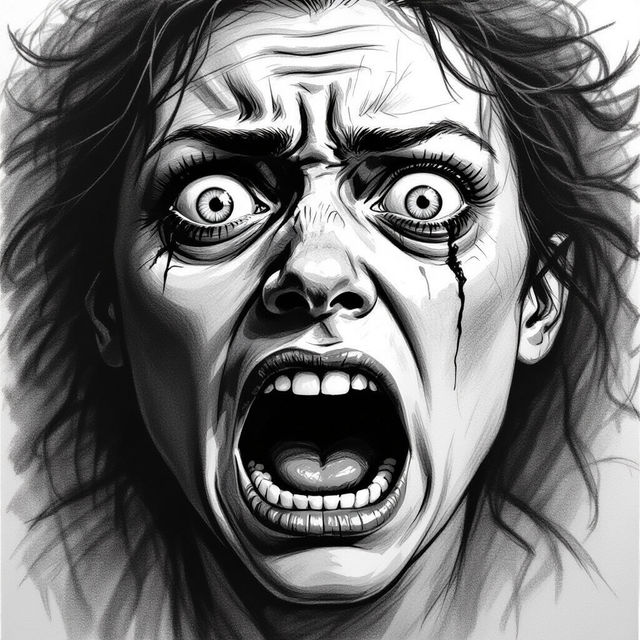 Scared Face Drawings gallery