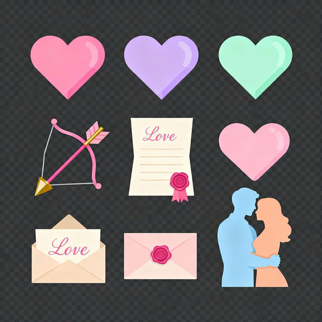 Valentine's Clip Art - Made With AI gallery