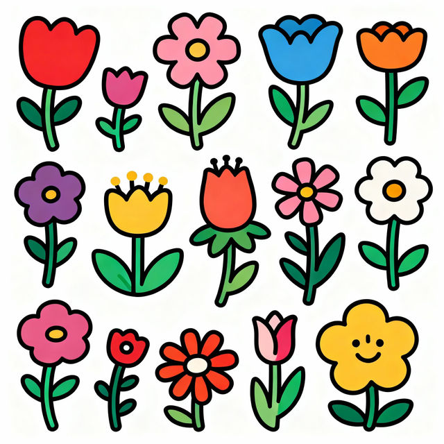 Easy Drawing Flowers gallery