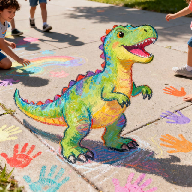 Chalk Drawings For Kids gallery