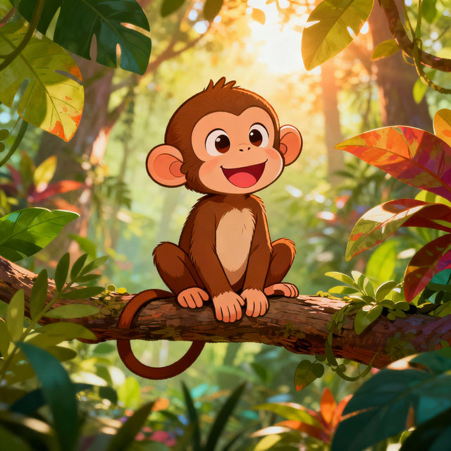 Cute Monkey Drawings - Made With AI gallery