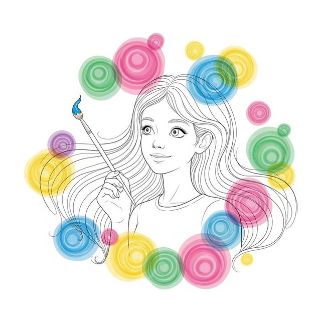 AI Drawing Girl Art Gallery gallery