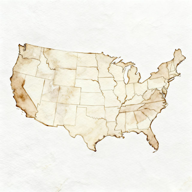 United States Map Drawings gallery