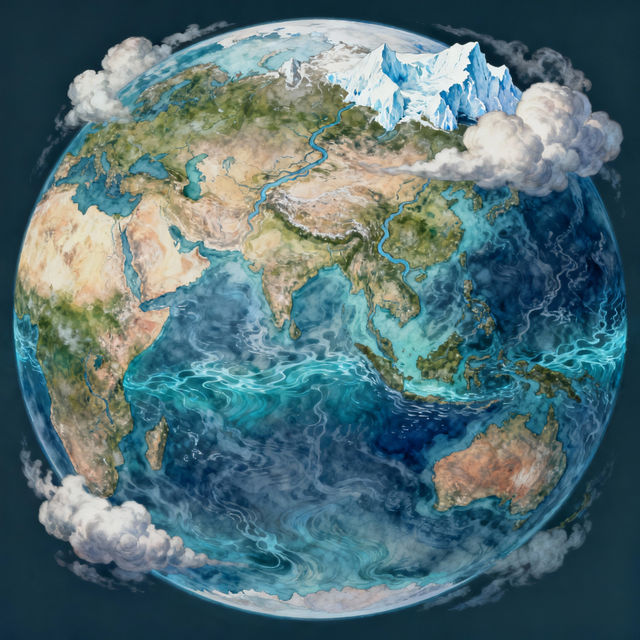 Hydrosphere Drawings - AI Generated gallery