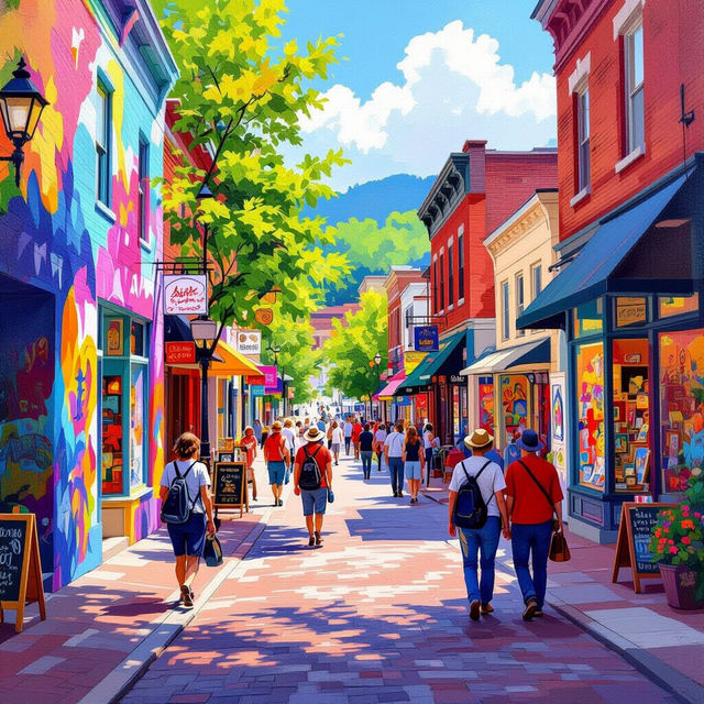 Art District Asheville - AI Generated gallery