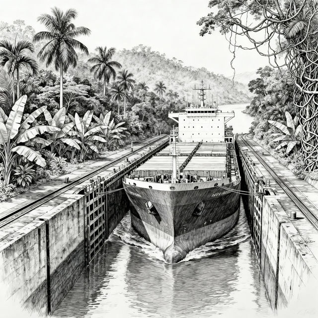 Panama Canal Drawings - Made With AI gallery