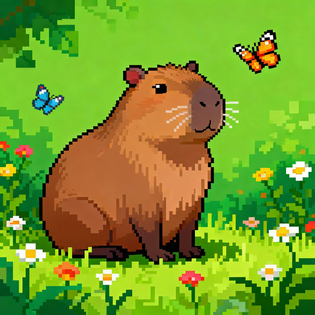 Capybara Pixel Art gallery