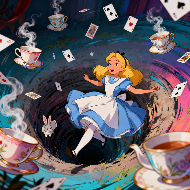 Creative Alice In Wonderland Drawings gallery