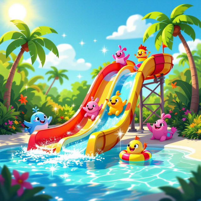 Art Of Animation Pool Slide gallery