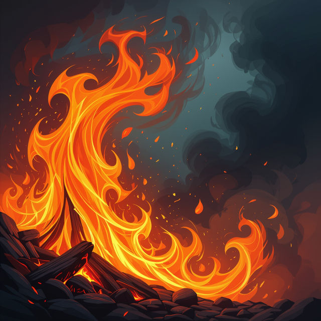 Fire Drawings - Artistic Creations gallery