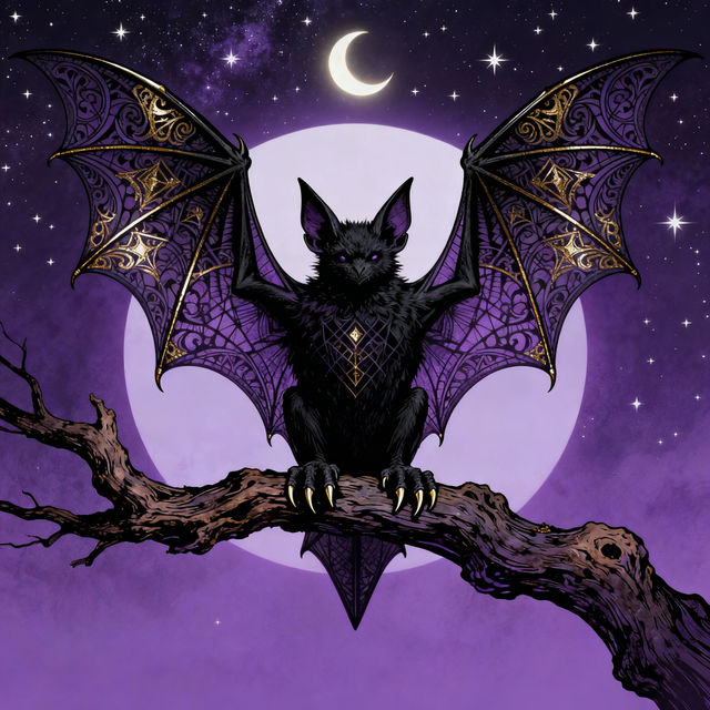 Bat Drawings - Created With AI gallery