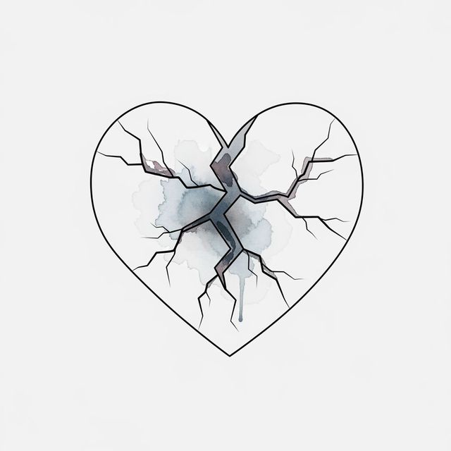 Explore AI-Generated Broken Heart Drawings gallery