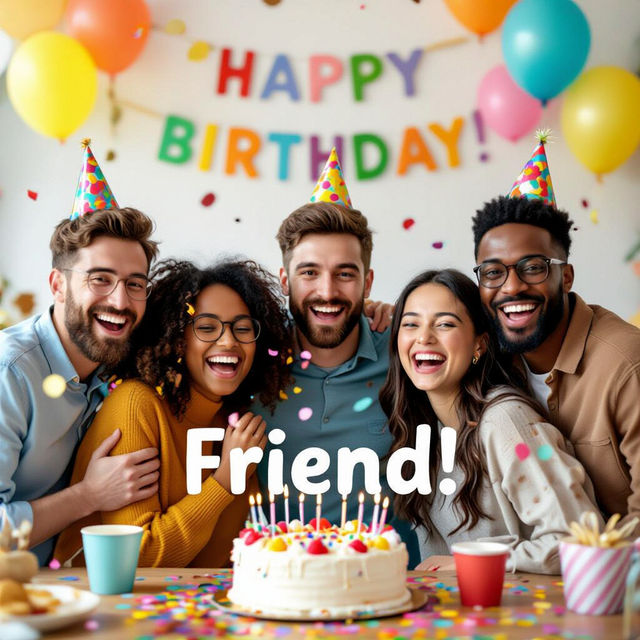 Happy Birthday Friend Images - Made With AI gallery