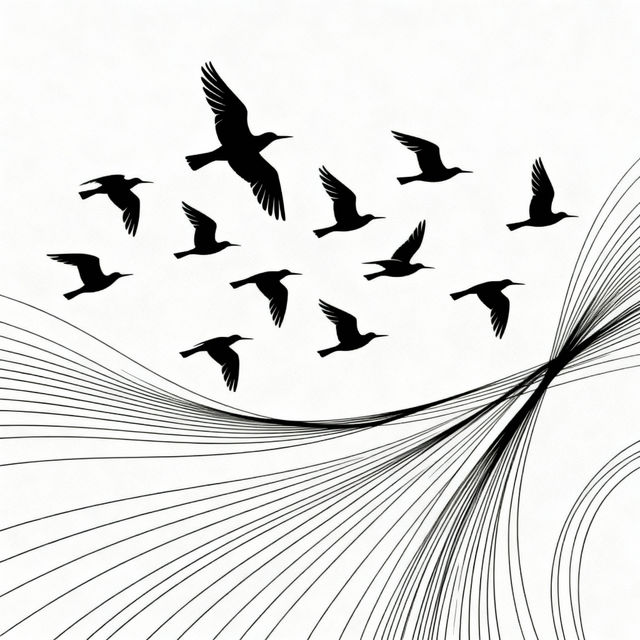 Migration Drawings - AI Generated gallery