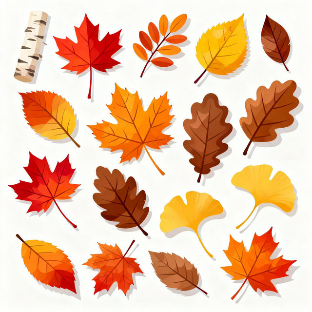 Clip Art Leaf - AI Generated gallery