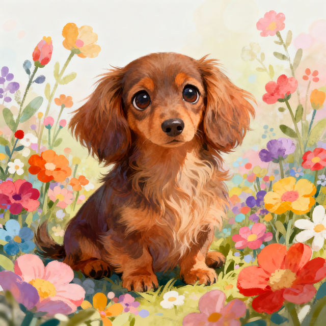Wiener Dog Drawings - Made With AI gallery