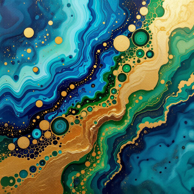 AI-Generated Pour Art gallery