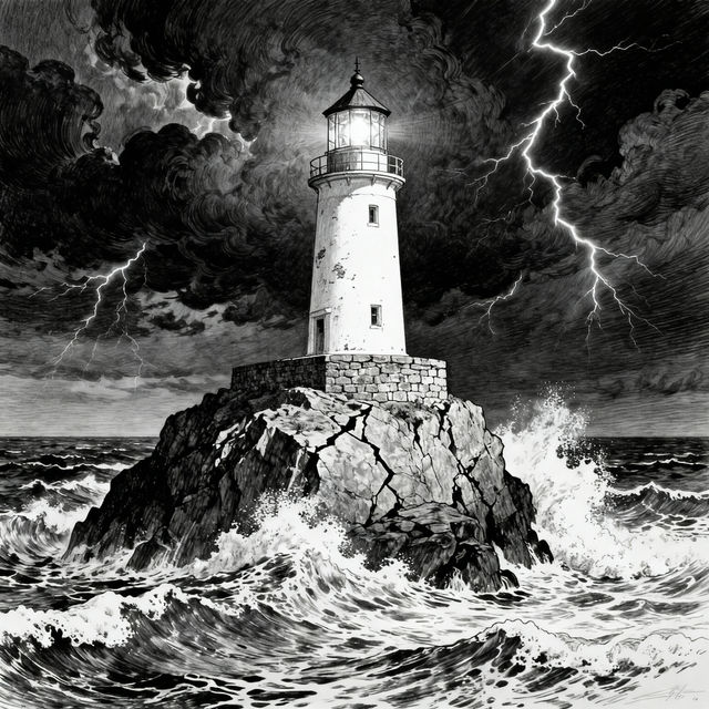 Lighthouse Sketch Art gallery