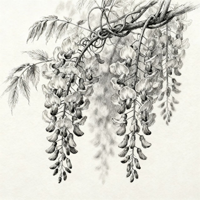 Wisteria Drawings - AI Art gallery