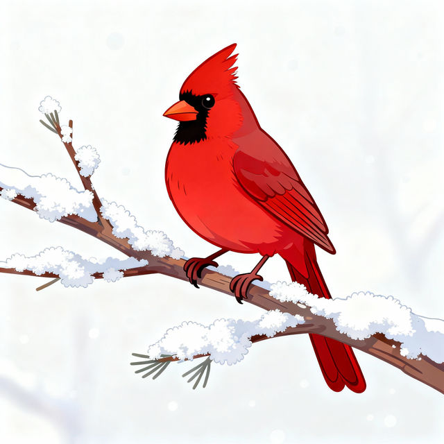 Easy Cardinal Drawings gallery