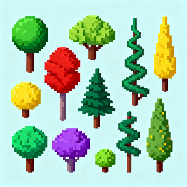 Pixel Art Trees gallery