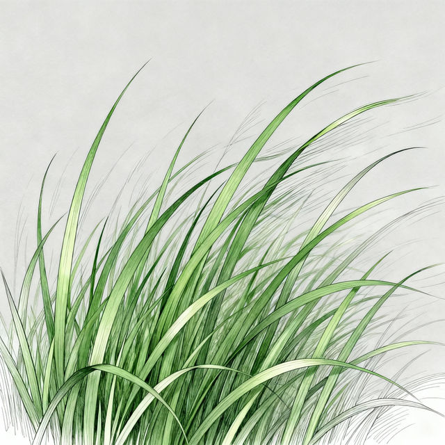 Easy Grass Drawing gallery