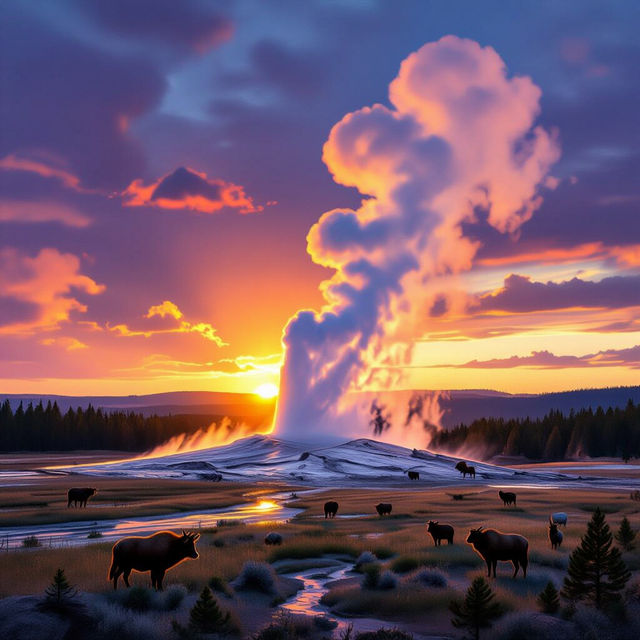 Yellowstone National Park Images - AI Generated gallery